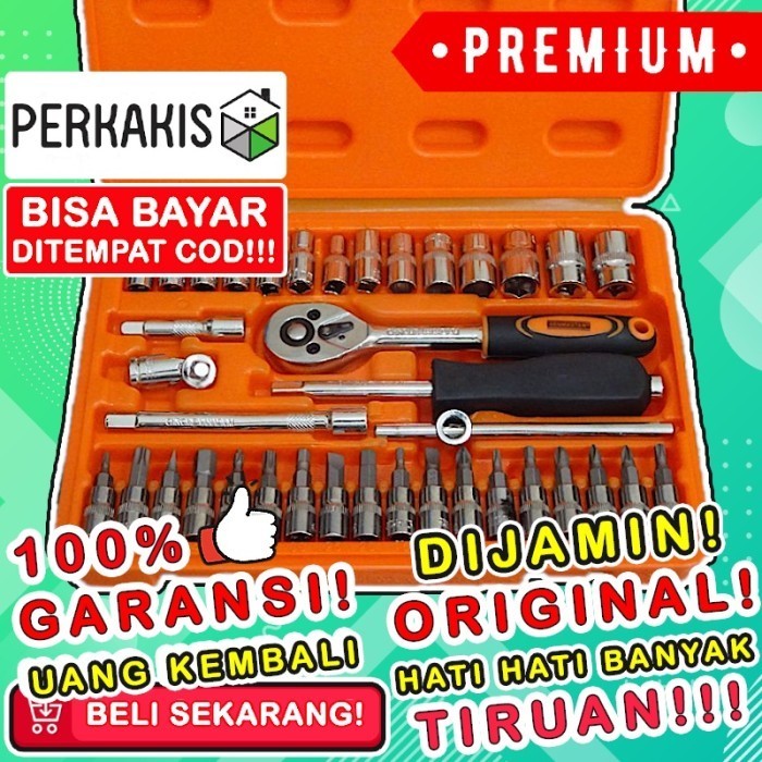 ✨New Garansi Kunci Shock Set Toolkit Tekiro Original Tool Sok Lengkap Soket Terbaru