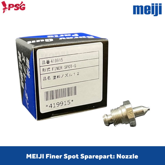 ✨Ori Meiji Finer Spot Spraygun Fluid Nozzle Sparepart Berkualitas