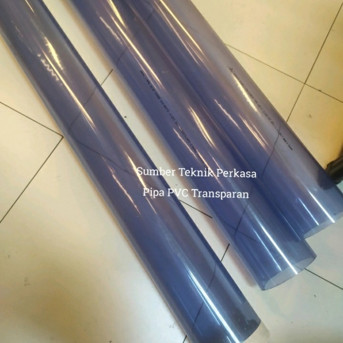 ✨Ori Pipa Pvc Clear / Pipa Sch40 Transparan 4 Inch Panjang 1M Terbaru