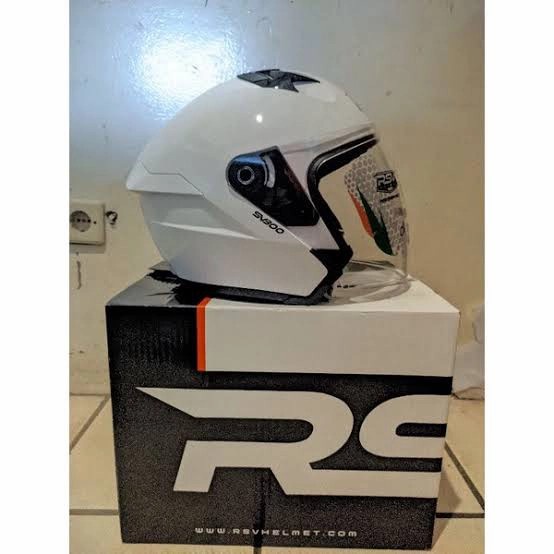 [Ori] Helm Half Face Rsv Sv300 Putih Glossy Terbatas