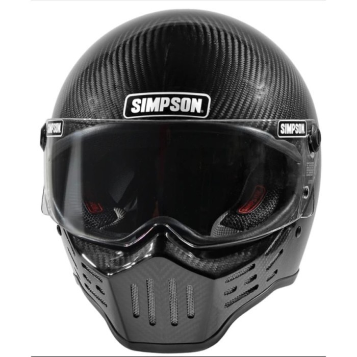 [New] Simpson M30 Bandit Gloss Carbon Helm Full Face  Helm Classic Simpson Terbaru