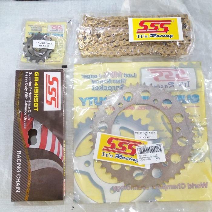 [Ori] Gear Set Sss Yamaha Vixion R  R15 Vva Rantai Hsb2T Terbatas