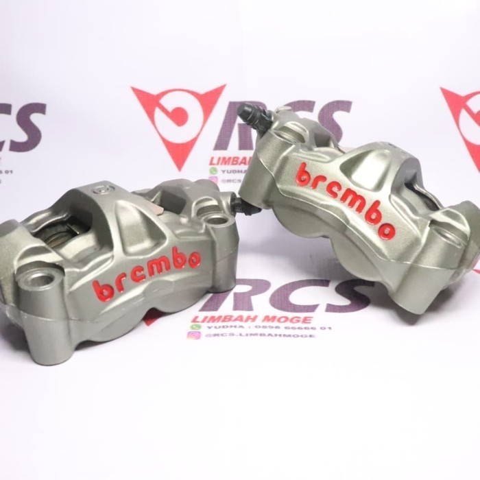 [Ori] Kaliper Brembo Monoblock 4 Piston M50 Pitch 100Mm Terbaru