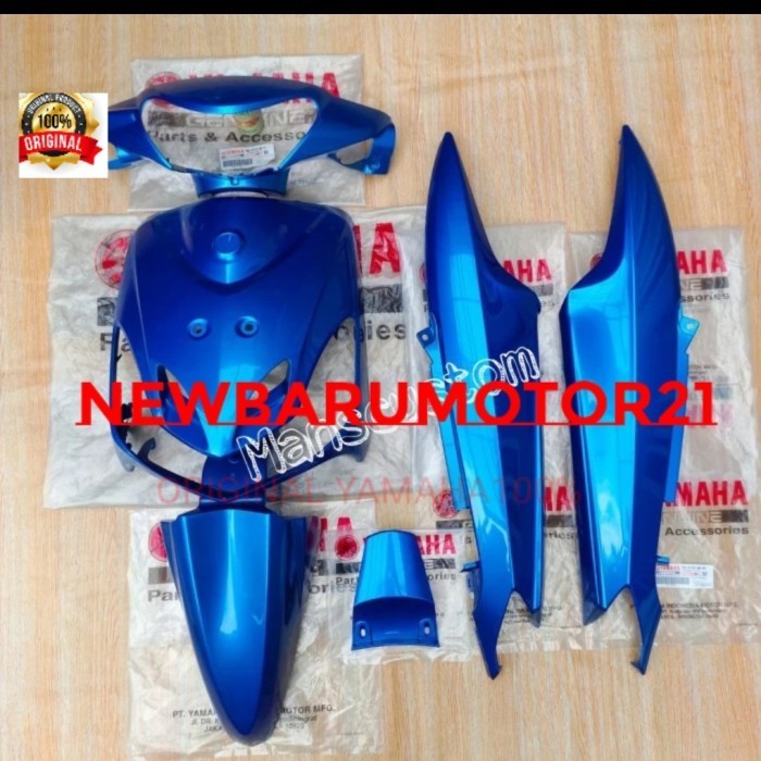 [New] Cover Body Halus Ful Set Mio Smile Biru Tua Original Ygp Limited