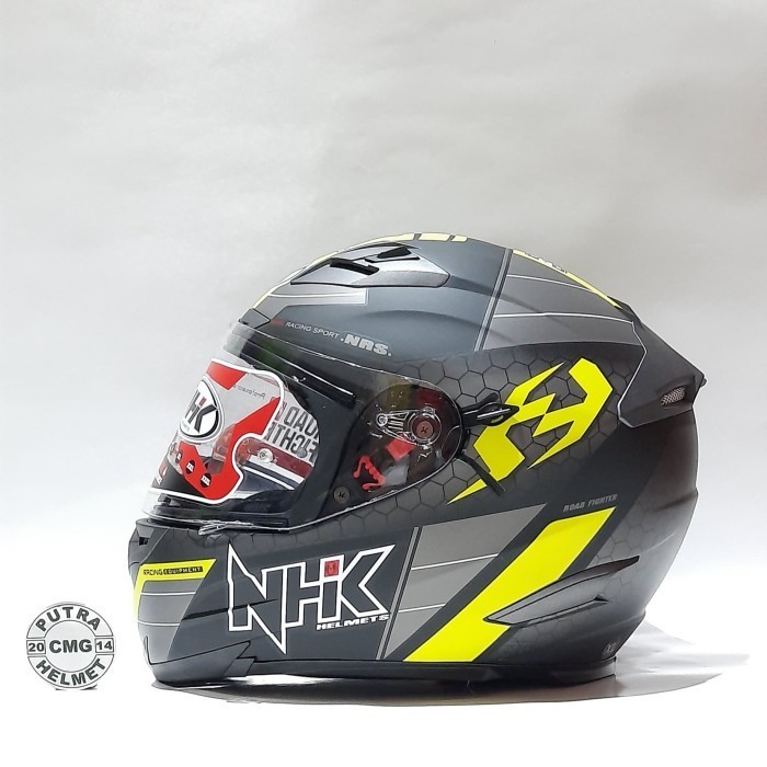 [New] Helm Nhk Rx9 Navy Black Yellow Fluo Doff Limited