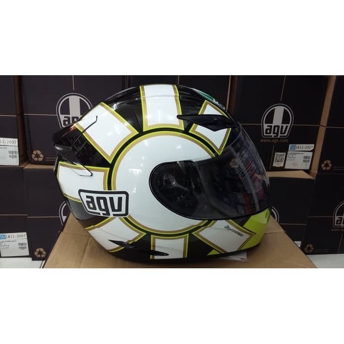 [Ori] Helm Agv K3 Motif Gothic Black White K-3 Motif Brand New Terbaru