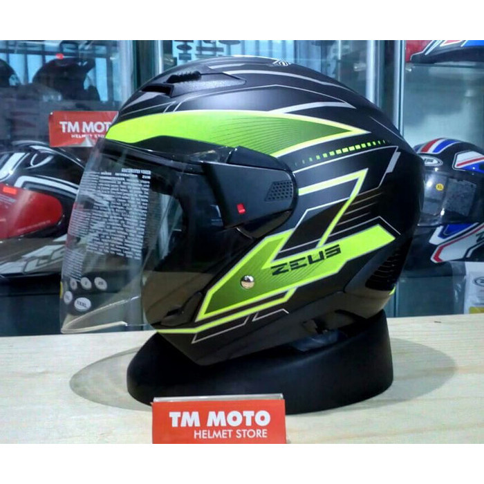 [Ori] Helm Zeus Zs611 / Z611 Tt18 Mblack Yellow Berkualitas