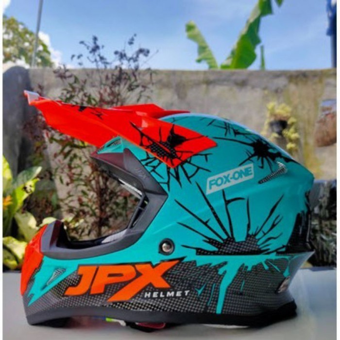[New] Jpx Helm Cross Fox1-X34  Green Tosca Glosy Fox1 Fox Diskon