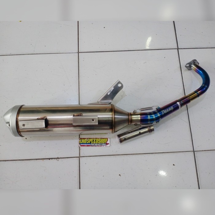 [Original] Knalpot Daeng Tsukigi Leheran Twotone Yamaha Mio JFino 115X Ride Terbatas