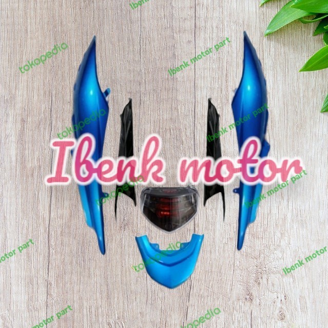 [Original] Full Body Belakang Set Lampu Yamaha Mio Soul Gt 115 Warna Biru Limited