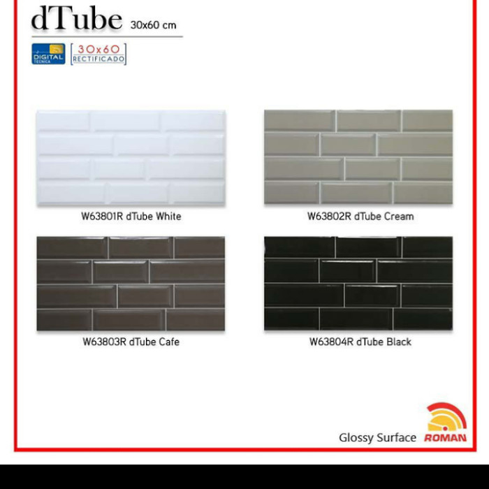 ✅Termurah Keramik Roman Dtube White 18 Dus Crema 7 Dus Dan Travessa 30X60 Berkualitas
