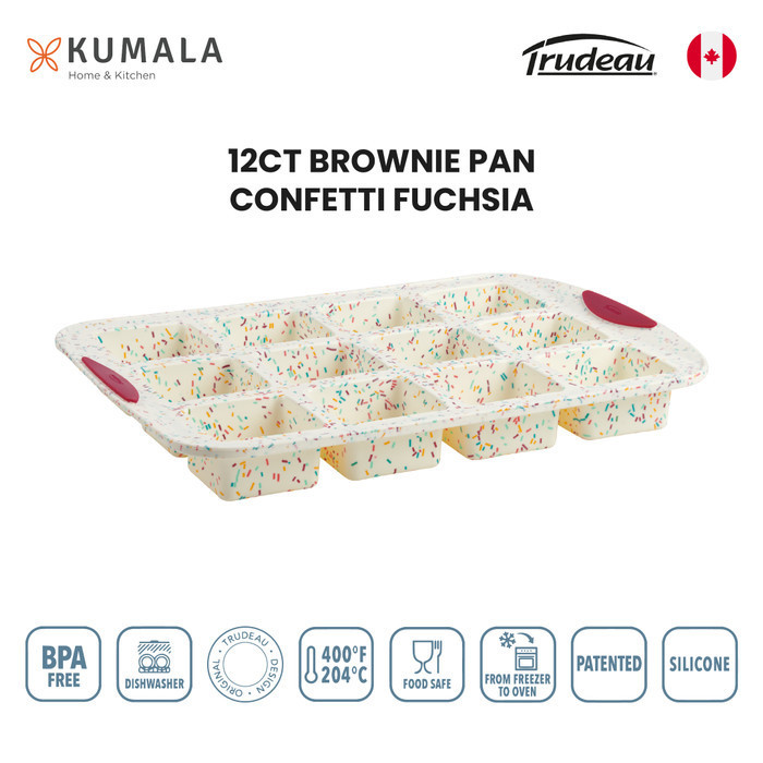 

[New Ori] Trudeau Loyang Brownies 12 Cav Confetti Berkualitas