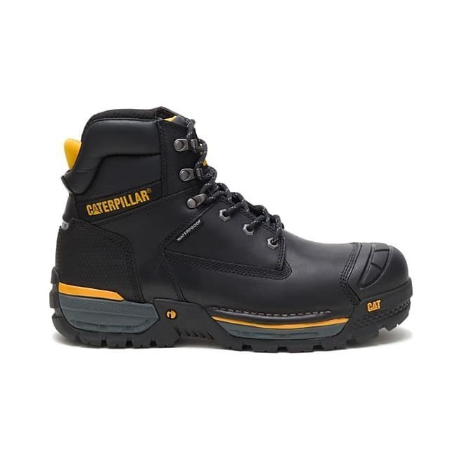 [New] Sepatu Safety Caterpillar Excavator Lt 6 Black Composite Toe Diskon