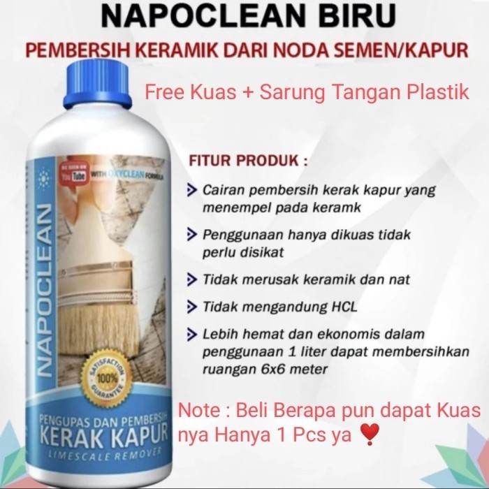 Nikmati Napoclean Limescale Remover 1 Liter Napoclean Biru Murah