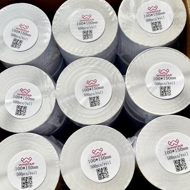 

Okhi - Label Barcode 100 X 150 / Kertas Stier Thermal Resi 100X150Mm Winstar Isi 500 Spec