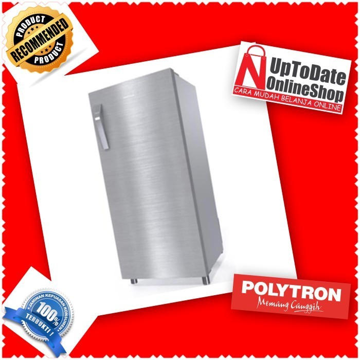 [Baru] Kulkas 1 Pintu Polytron Prx171 Full Stainless Metal Door Super Cooling Diskon