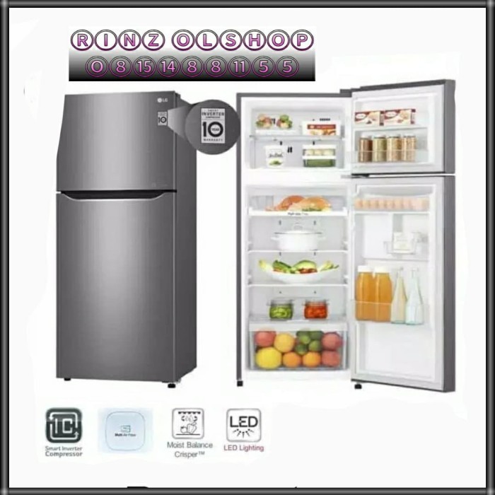 [Baru] Kulkas Lg Gn-B422Sqcl Smart Inverter 2 Pintu Limited