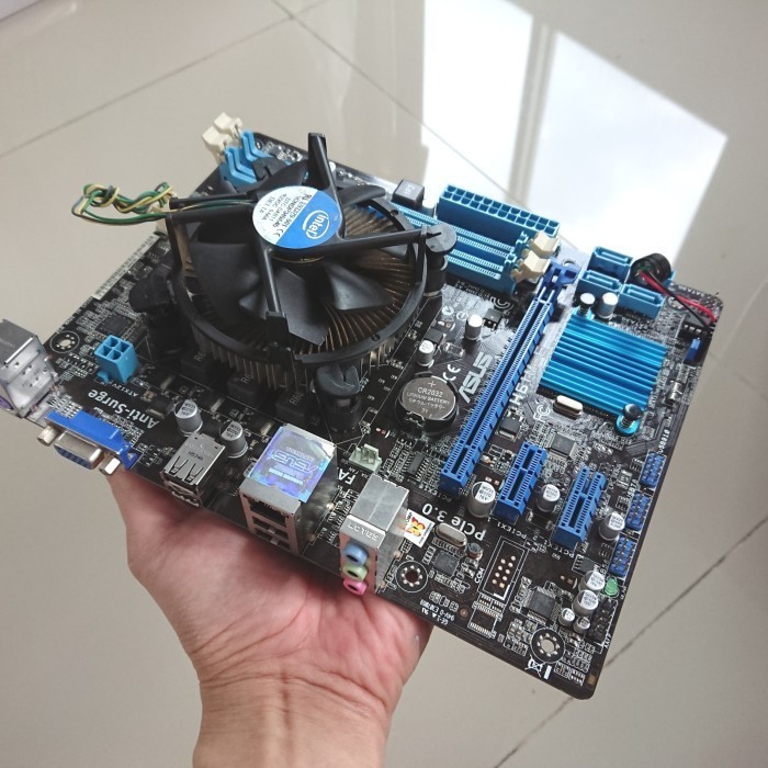 Paket Motherboard Mobo Asus H61 + Core i5 2400 + RAM 8GB 4GB 2GB