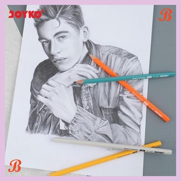

| KG | PENSIL KAYU JOYKO PASTEL P125 PENCIL 2B KOMPUTER UJIAN P-125 [144PCS]