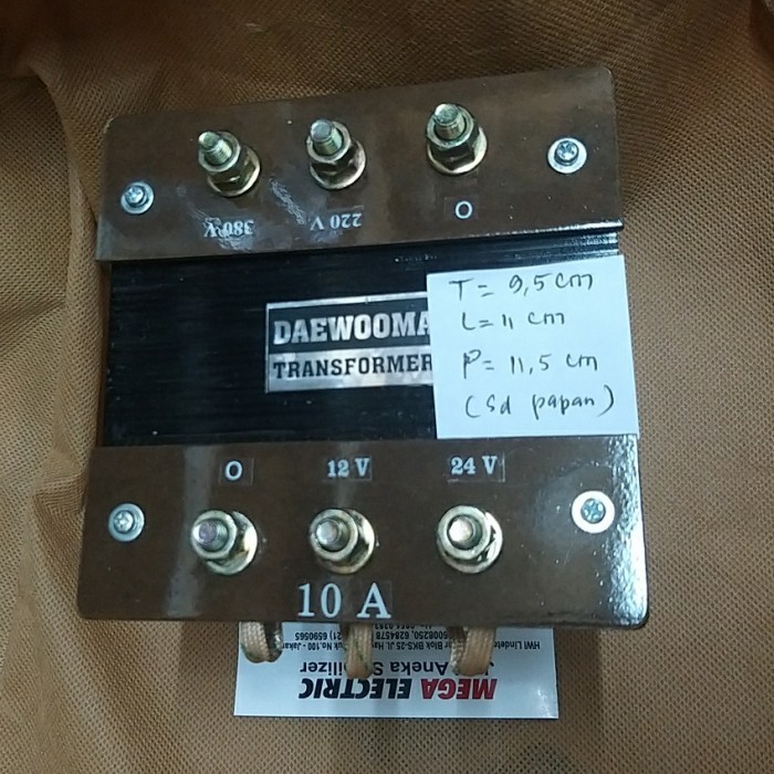 [New Ori] Step Up/Down Trafo 10A 220V/24V Baut Terbatas