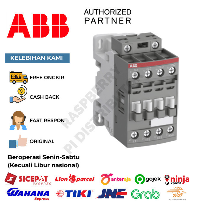 [New Ori] Kontaktor Abb Af09-30-10-13 100-250V50/60Hz-Dc 1Sbl137001R1310 Berkualitas