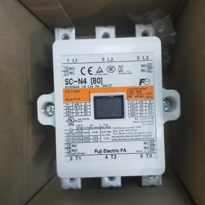 [New Ori] Magnetic Contactor Sc-N4 2No 2Nc Fuji Electric Terbatas