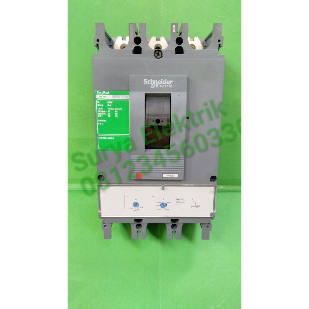 [New Ori] Schneider Mccb Breaker Nfb Cvs400F 3 Phase 3 Pole 320A 320 A Amper 320 Limited
