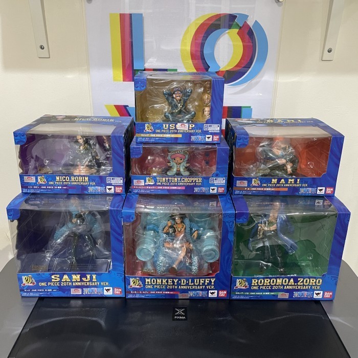 [Ori] Original Fzo All Crew Straw Hat Pirates 20Th Anniversary Figuarts Zero Diskon