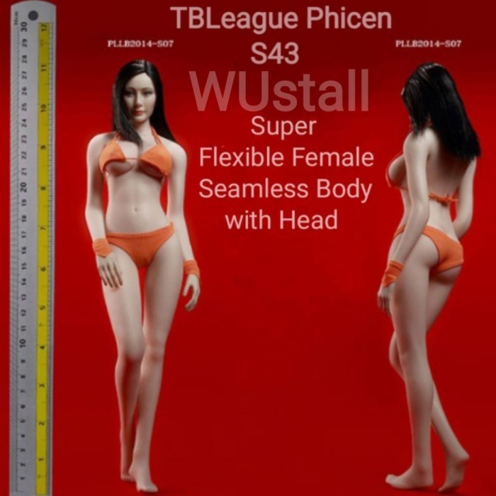 [Original] Figure 1:6 Phicen Tbleague Super Flexible Female Seamless Body [S43] Berkualitas