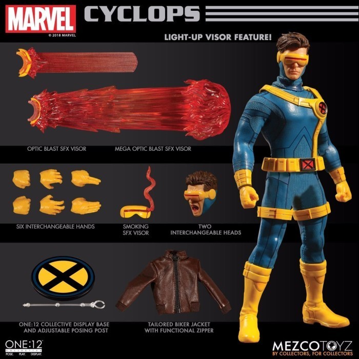 [Ori] Mezco One:12 Collective Xmen Cyclops Original Misb Berkualitas