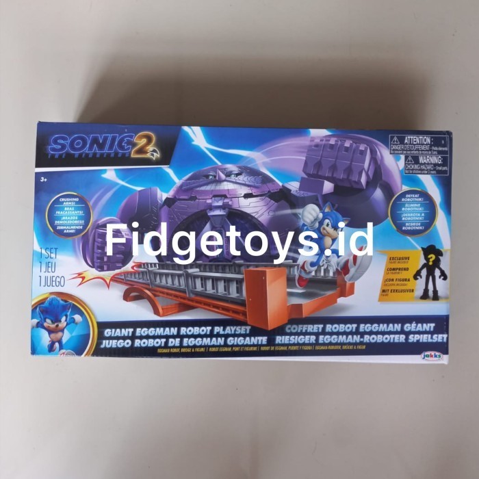 [Ori] Sonic The Hedgehog 2 Movie Giant Eggman With Super Sonic Berkualitas