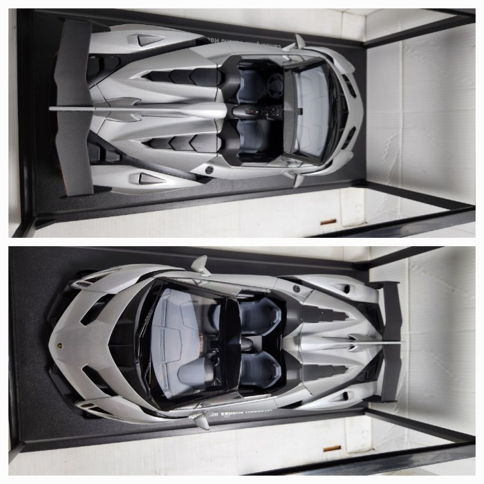 [Original] Diecast Kyosho Ousia Lamborghini Veneno Roadster Skala 18 Gray Redline Terbatas