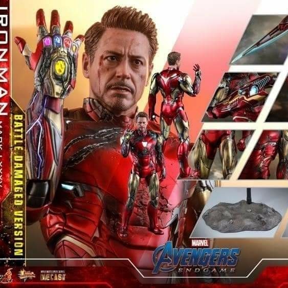 [Ori] Hot Toys Iron Man Mark 85 Battle Damaged Reguler Vers Misb Terbaru