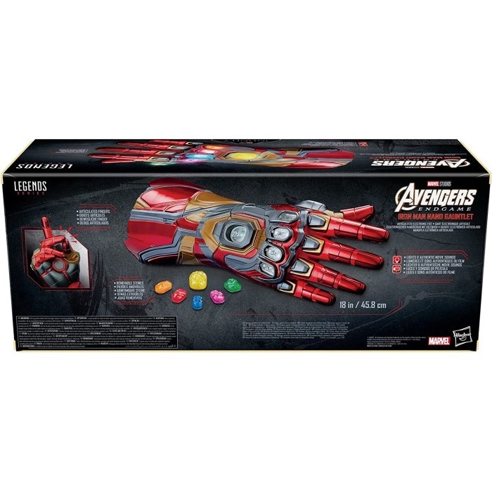 [Ori] Iron Man Gauntlet Nano Gauntlet Articulated Electronic Fist Terbaru