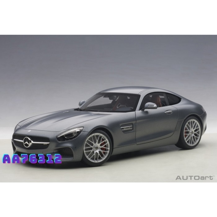 [Original] 1/18 Autoart Mercedes Benz Amg Gt S 2016 Matt Grey Berkualitas