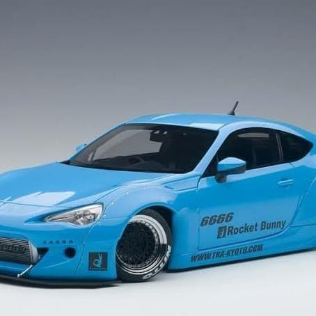 [Original] 1:18 Autoart Toyota Ft86 Rocketbunny Blue Black Diecast Not Tomica Terbaru