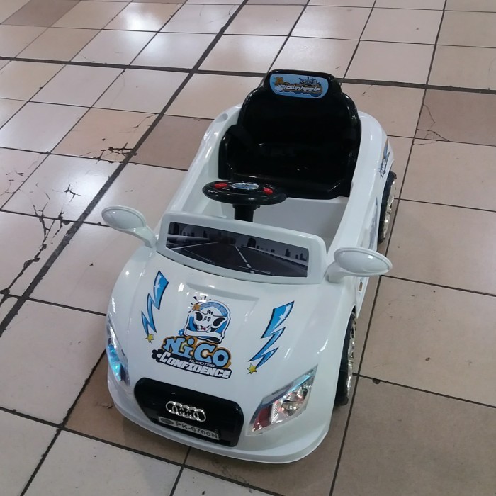 ✅Baru Mainan Mobil Aki Pliko Audi Pk 6700 Remote Control Dan Manual Diskon