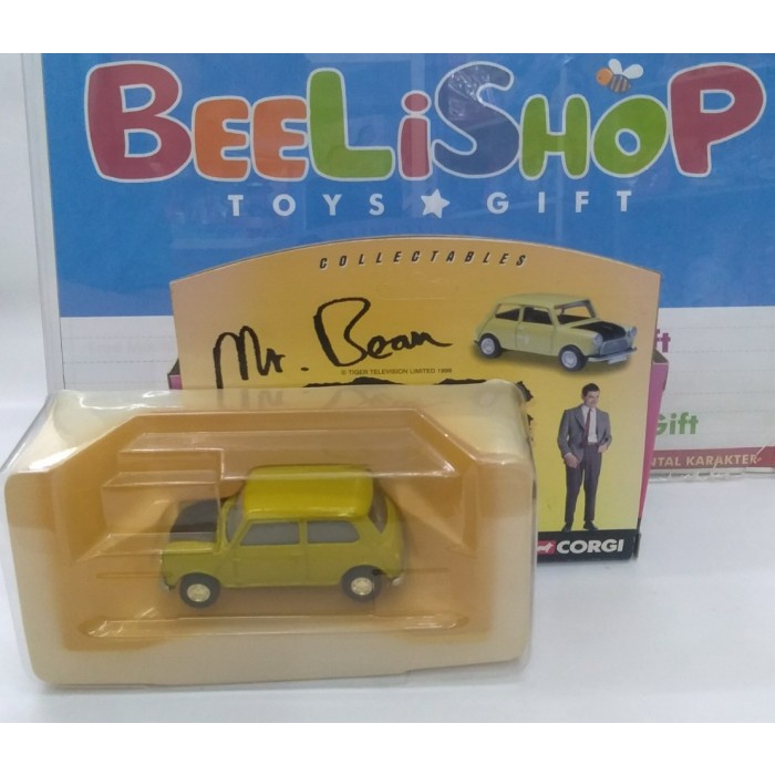 [Original] Diecast Mobil Morris Mini Mr Bean Corgi Collection Terbaru