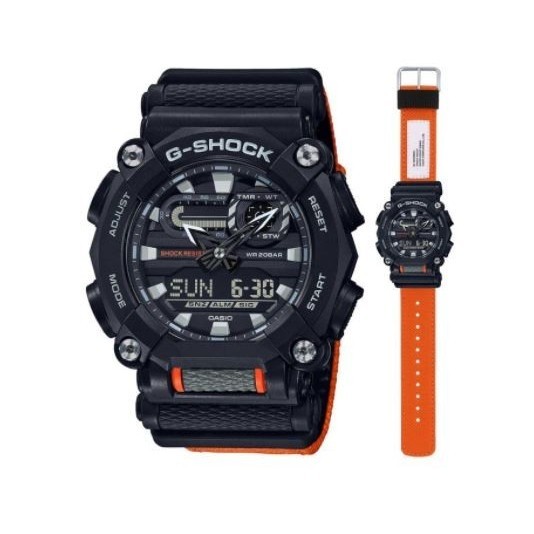 ✅New Jam Tangan Pria G-Shock Ga-900C-1A4 Ga900 Orange Original Terbatas