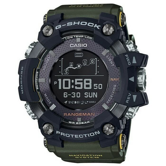 ✅Original Casio G-Shock Gpr-B1000-1B Rangeman Gps Tough Solar Original Diskon