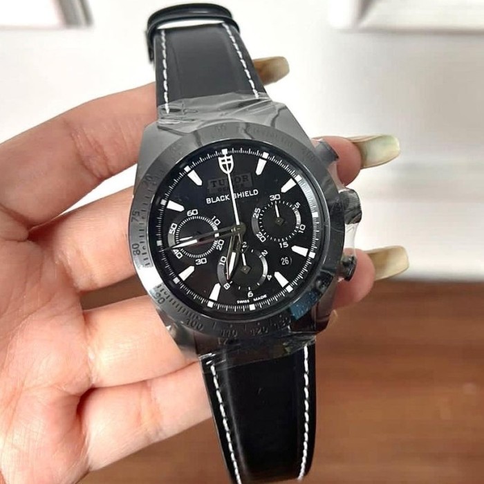 ✅New Ori Tudor Fastrider Black Shield Chrono Auto New Terbaru