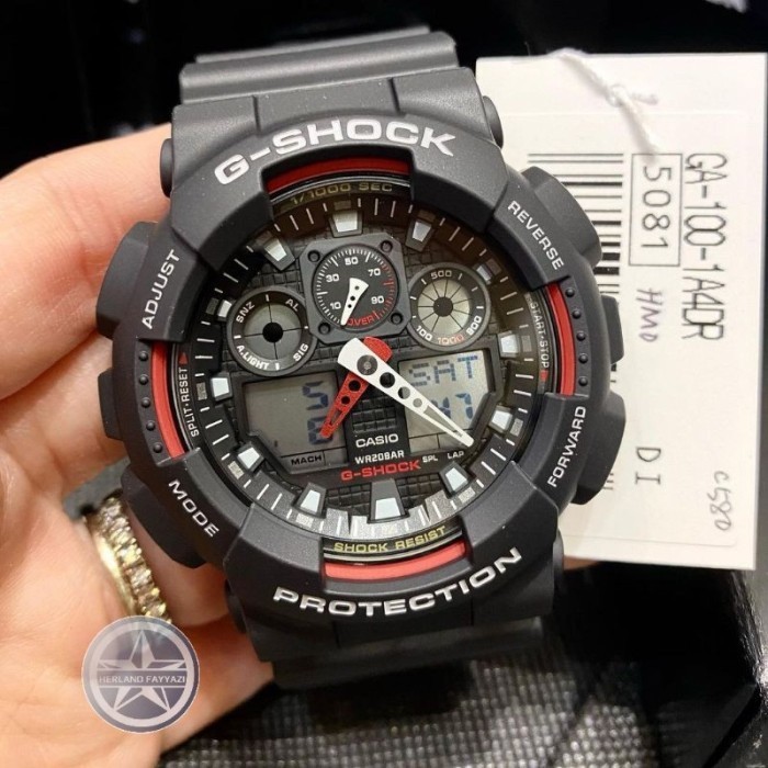 ✅Original G-Shock Ga-100-1A4Dr / Ga 100 1A4Dr Terbatas