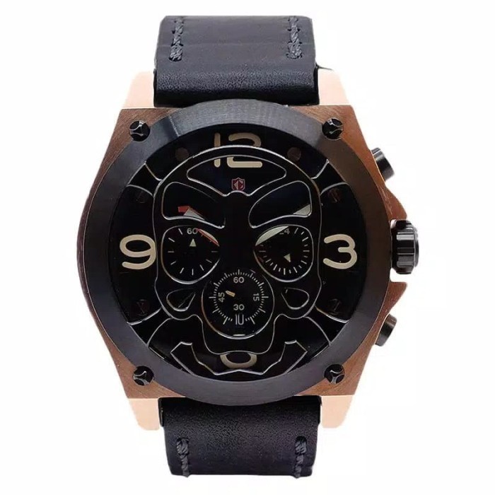 ✅Original Jam Tangan Pria Expedition Original Chronograph E6699 Black Rosegold Terbaru