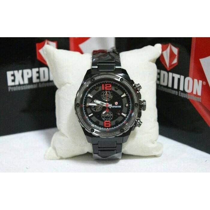 ✅Original Jam Tangan Jam Tangan Expedition E6732 Full Black. Garansi Resmi Diskon