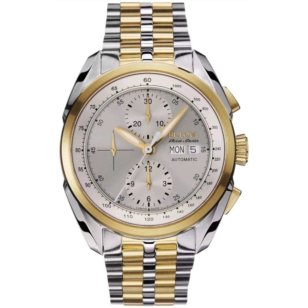 ✅Ready Bulova 65C117 Automatic Silver Gold Diskon