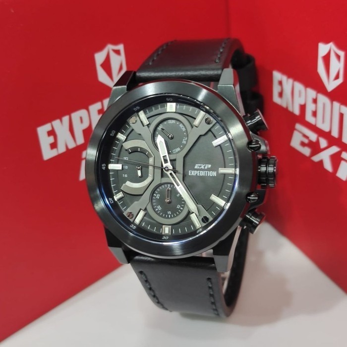✅Original Jam Tangan Expedition Pria Original E6829 Black Diskon