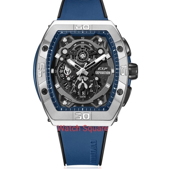 ✅Original Expedition Original E6800M Blue Silver Jam Pria Original Terbaru