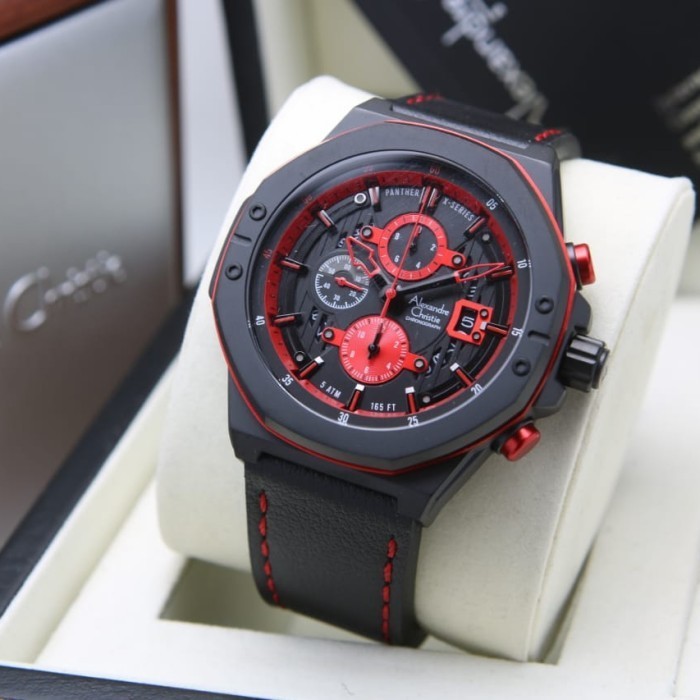 ✅Original Alexandre Christie Pria Ac6597 / Ac 6597 Black Red Original Berkualitas