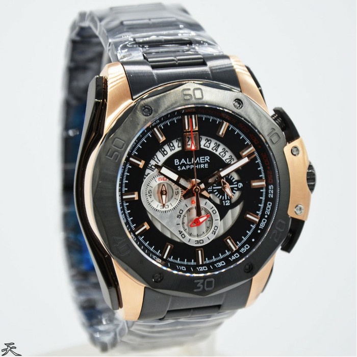 ✅Termurah Jam Tangan Balmer 7993 Black Rosegold Original Diskon