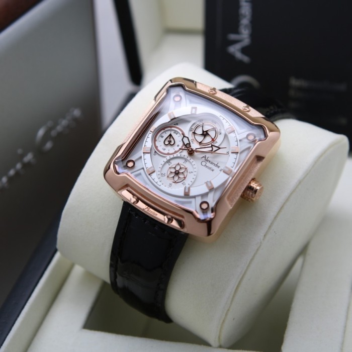✅Termurah Jam Tangan Wanita Ac Alexandre Christie 3030 Original - Black Rose Limited